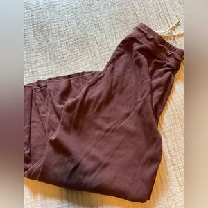 Mate the label thermal crop wide leg pants